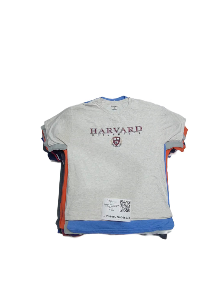 College + University + More Sports T-Shirts 76 pcs