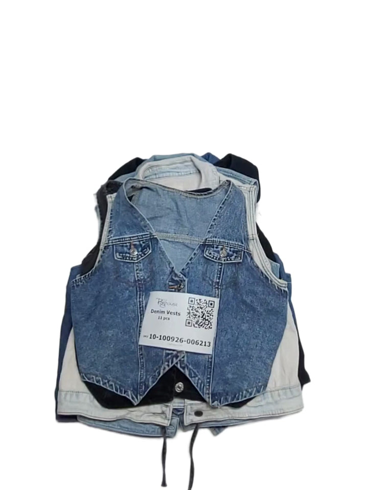 Denim Vests 11 pcs
