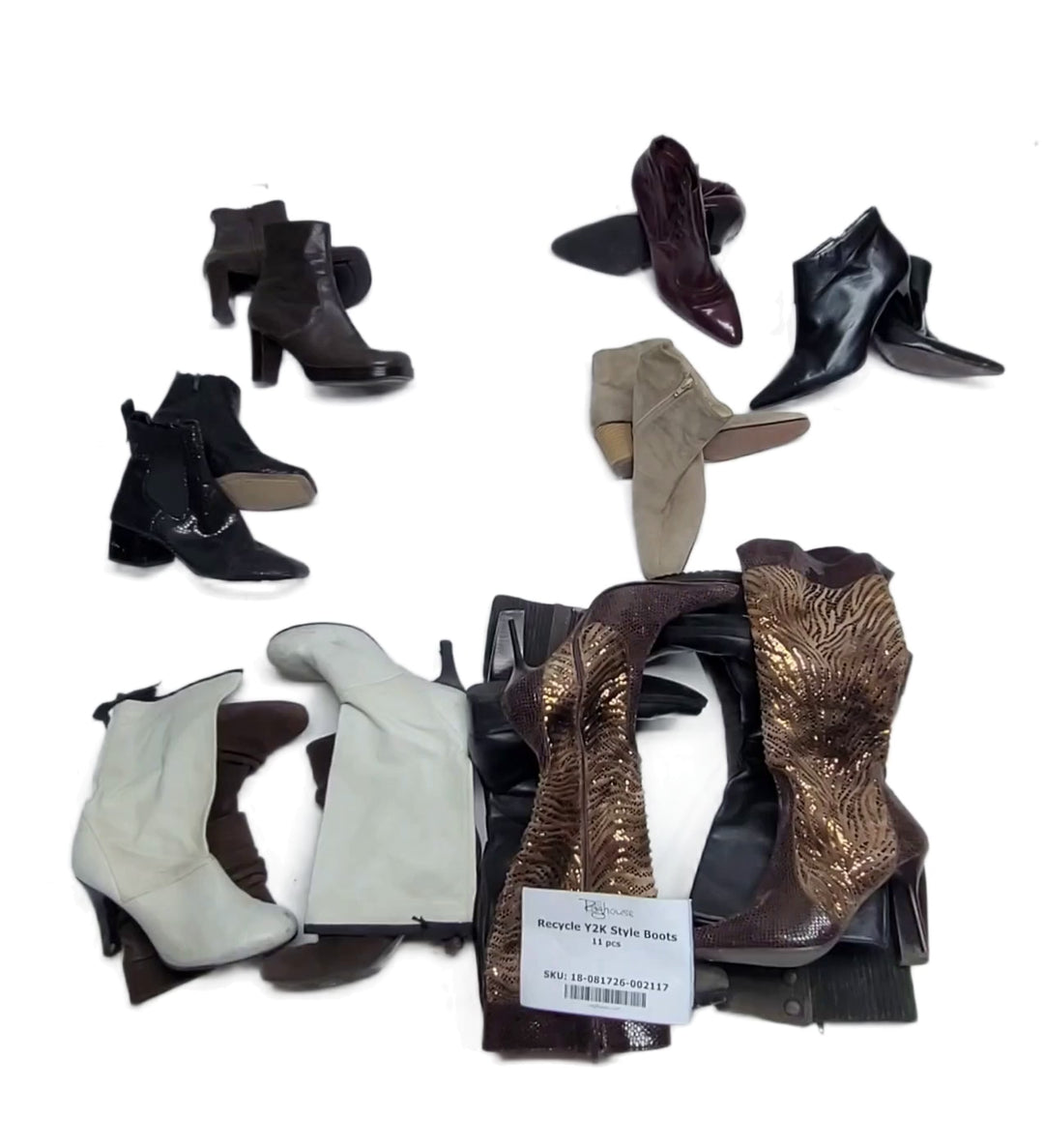 Recycle Y2K Style Boots 11 pcs