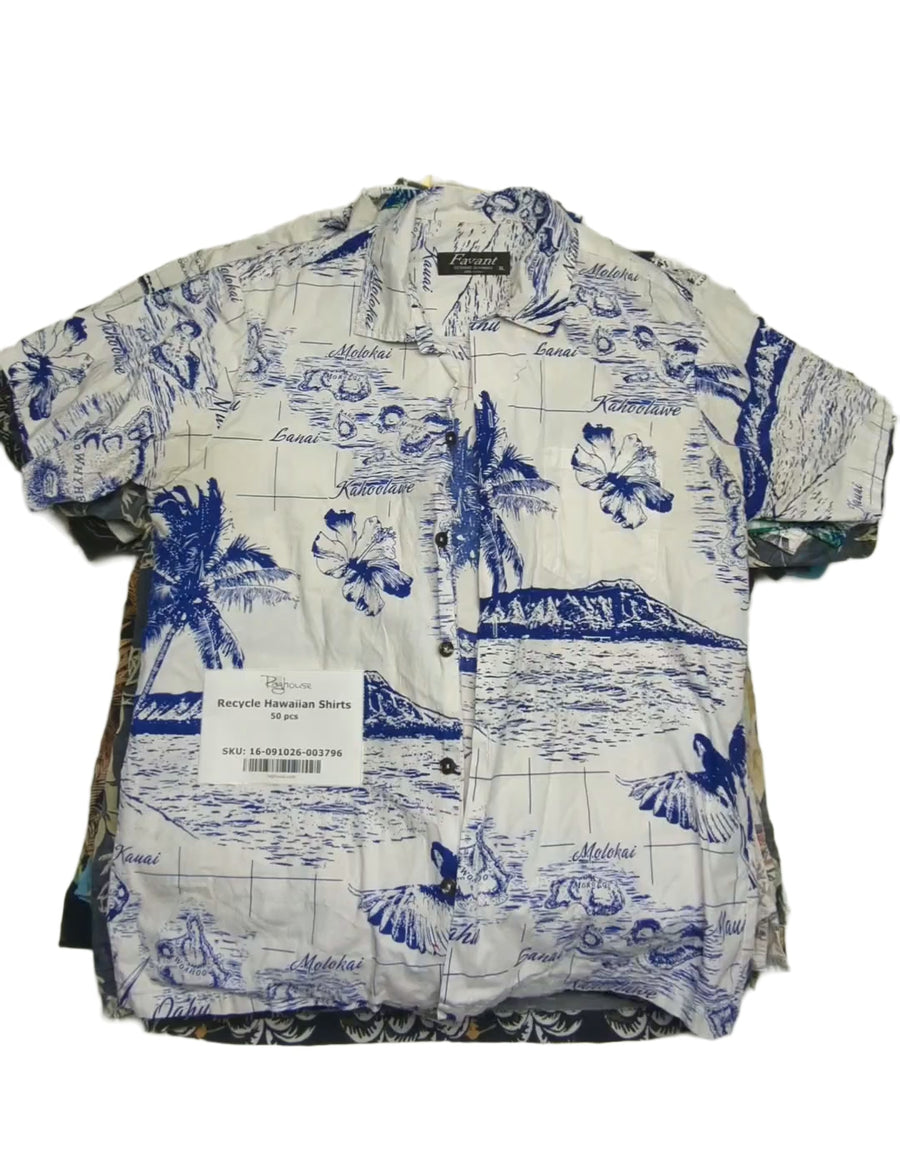 Recycle Hawaiian Shirts 50 pcs