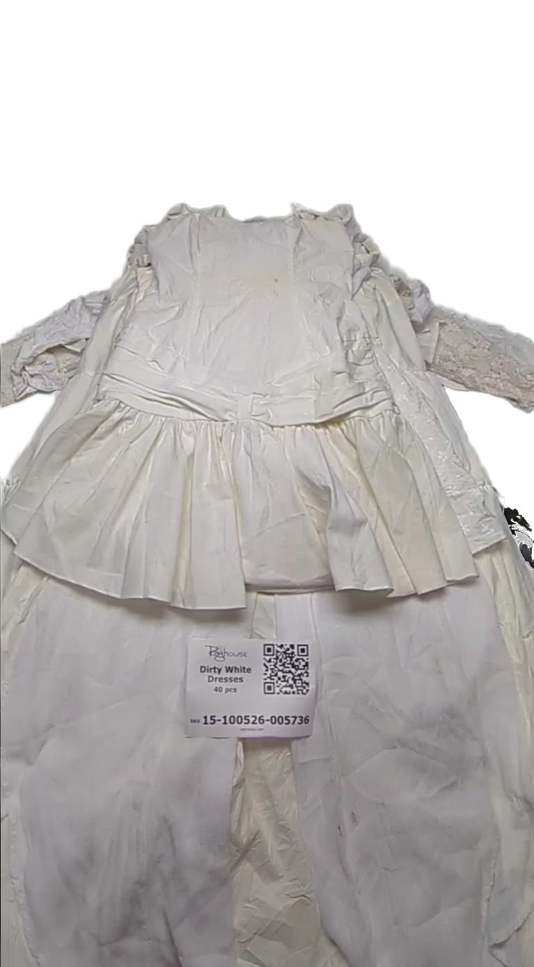 Dirty White Dresses 40 pcs