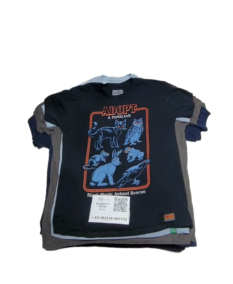 Graphic T-Shirts 58 pcs