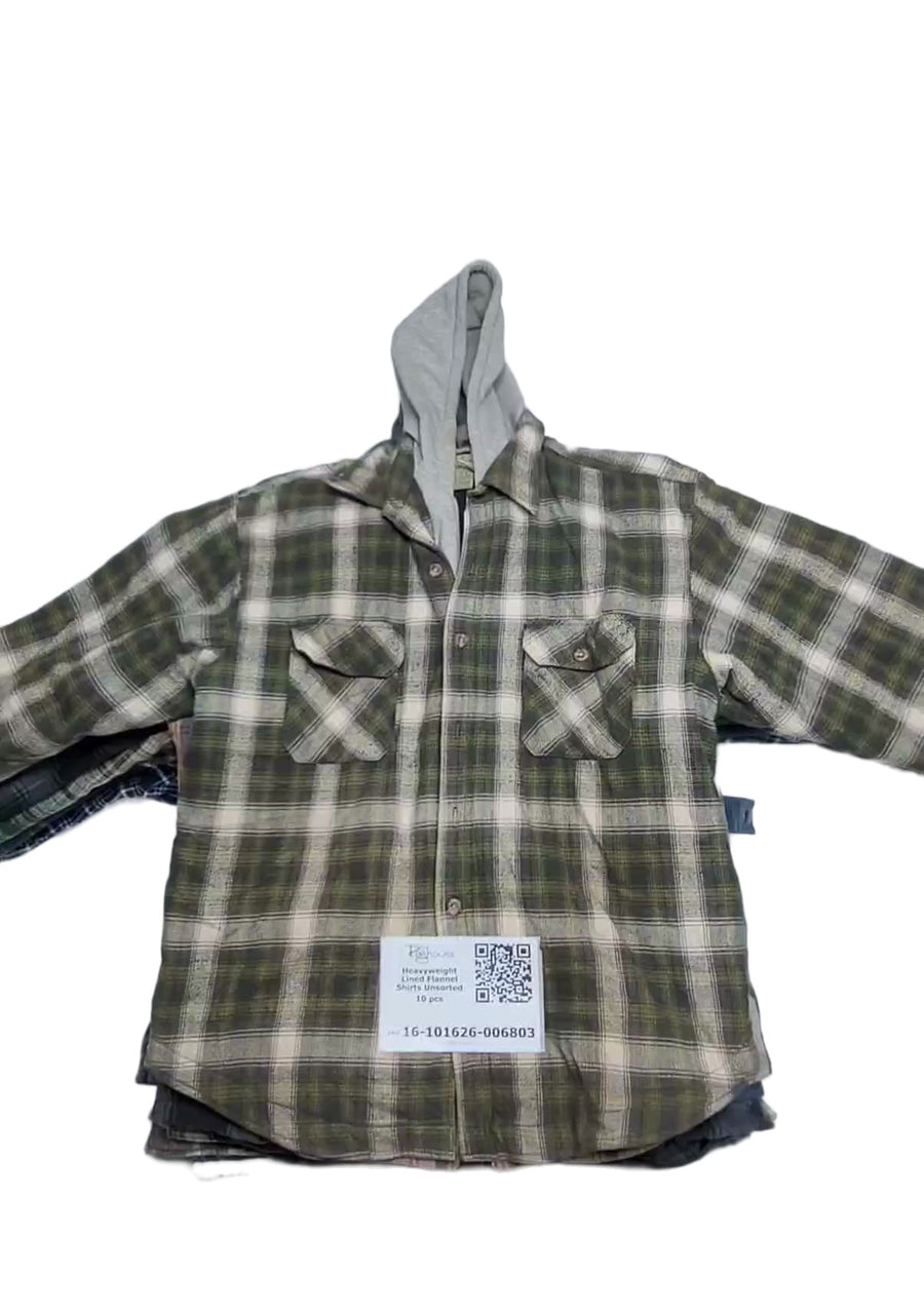 Heavyweight Lined Flannel Shirts Unsorted 10 pcs