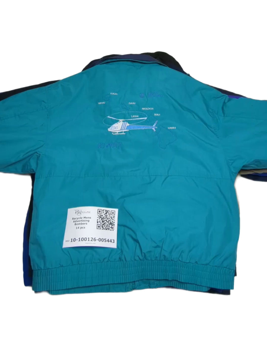 Recycle Mens Advertising Bombers 14 pcs