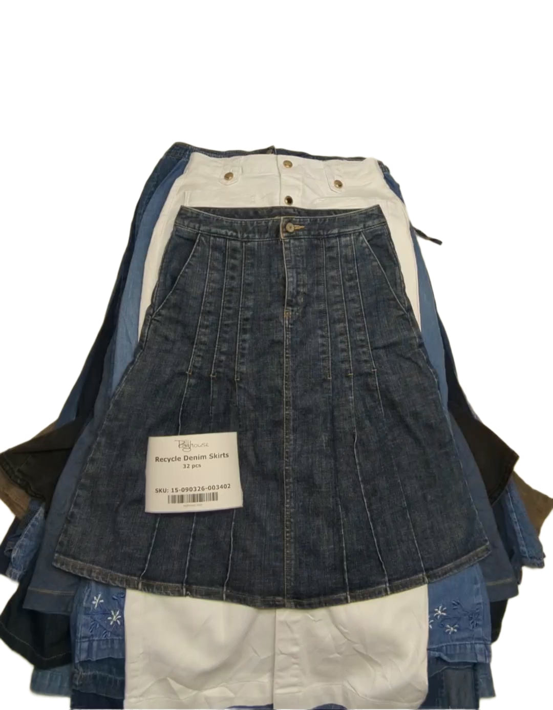 Recycle Denim Skirts 32 pcs