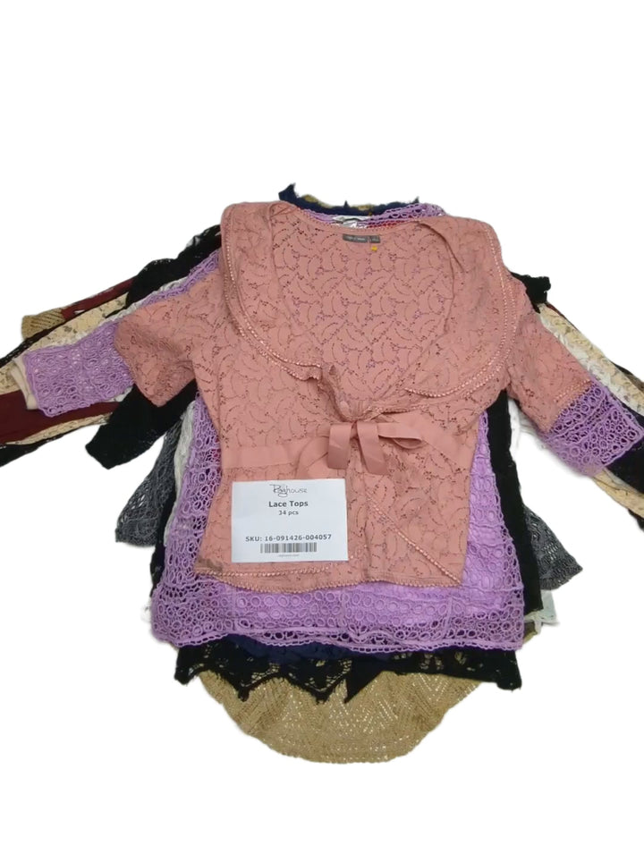 Lace Tops 34 pcs