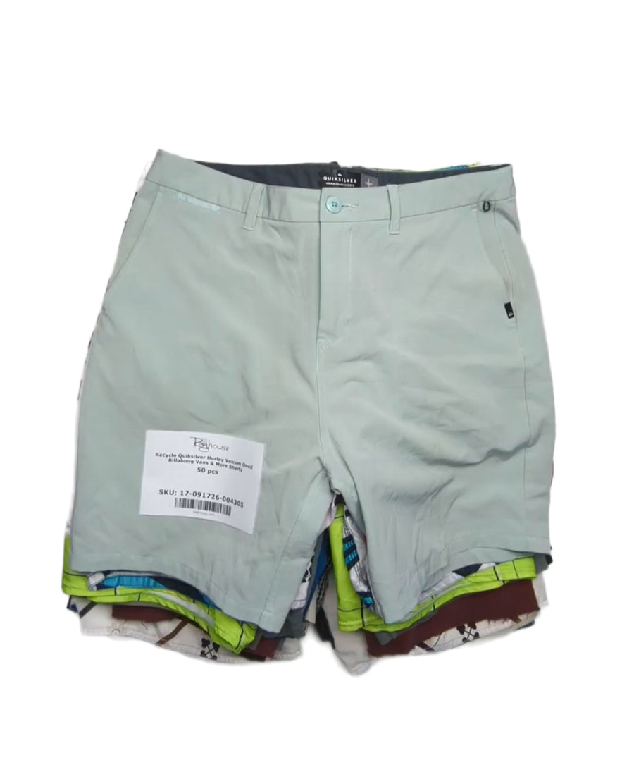 Recycle Quiksilver Hurley Volcom Oneil Billabong Vans & More Shorts 50 pcs