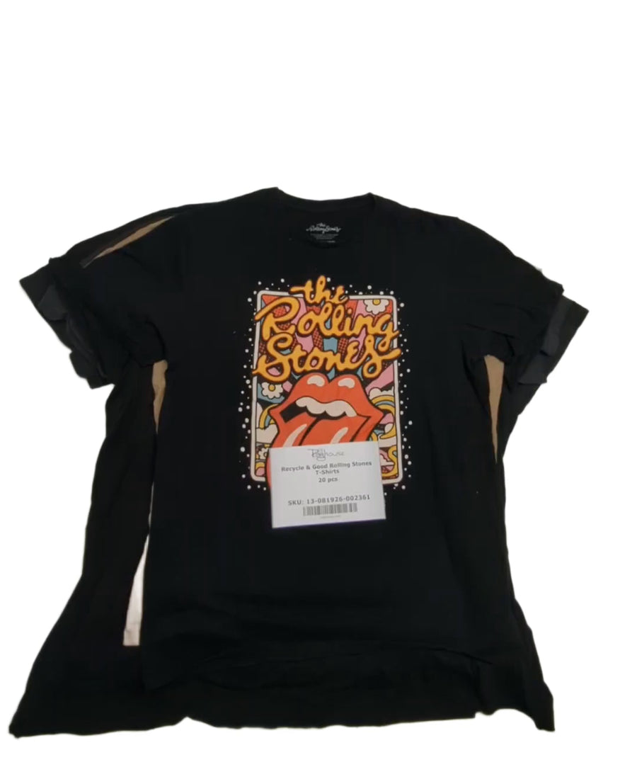 Recycle & Good Rolling Stones T-Shirts 20 pcs