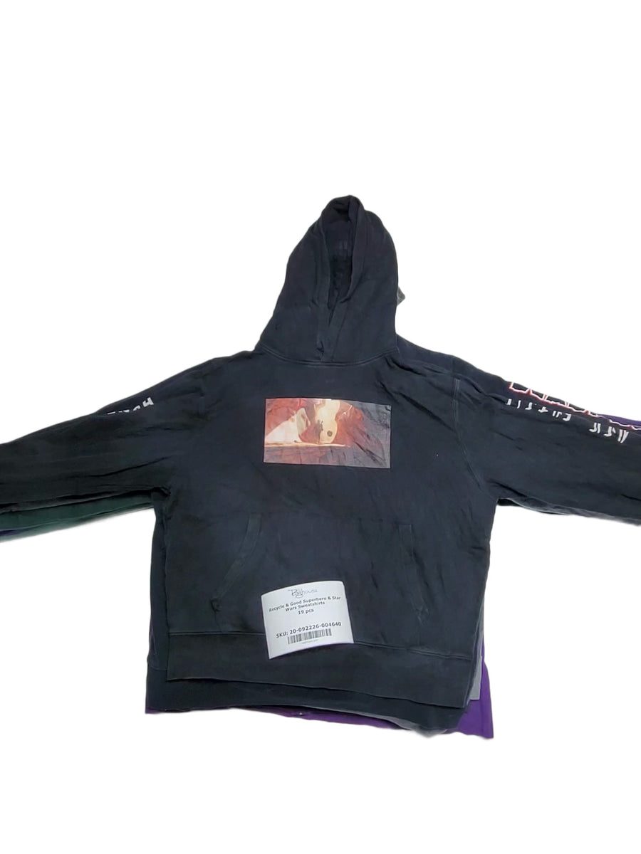 Recycle & Good Superhero & Star Wars Sweatshirts 19 pcs