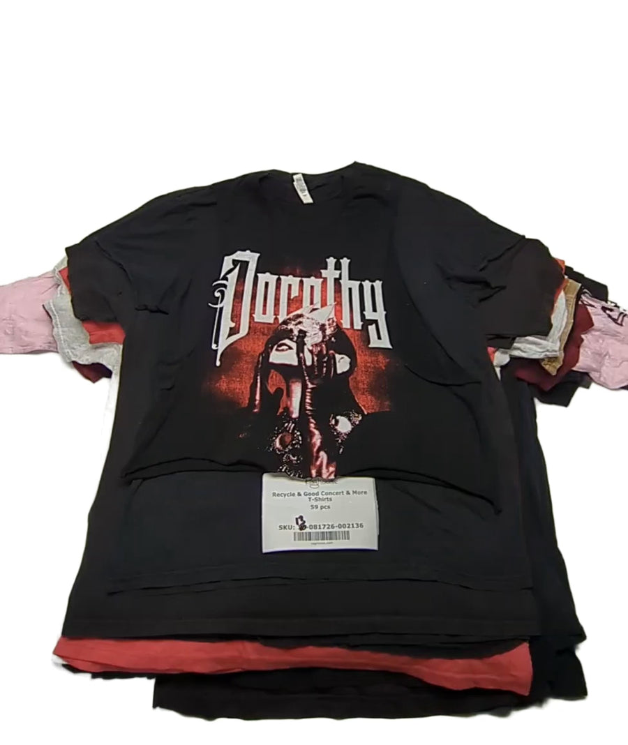Recycle & Good Concert & More T-Shirts 59 pcs