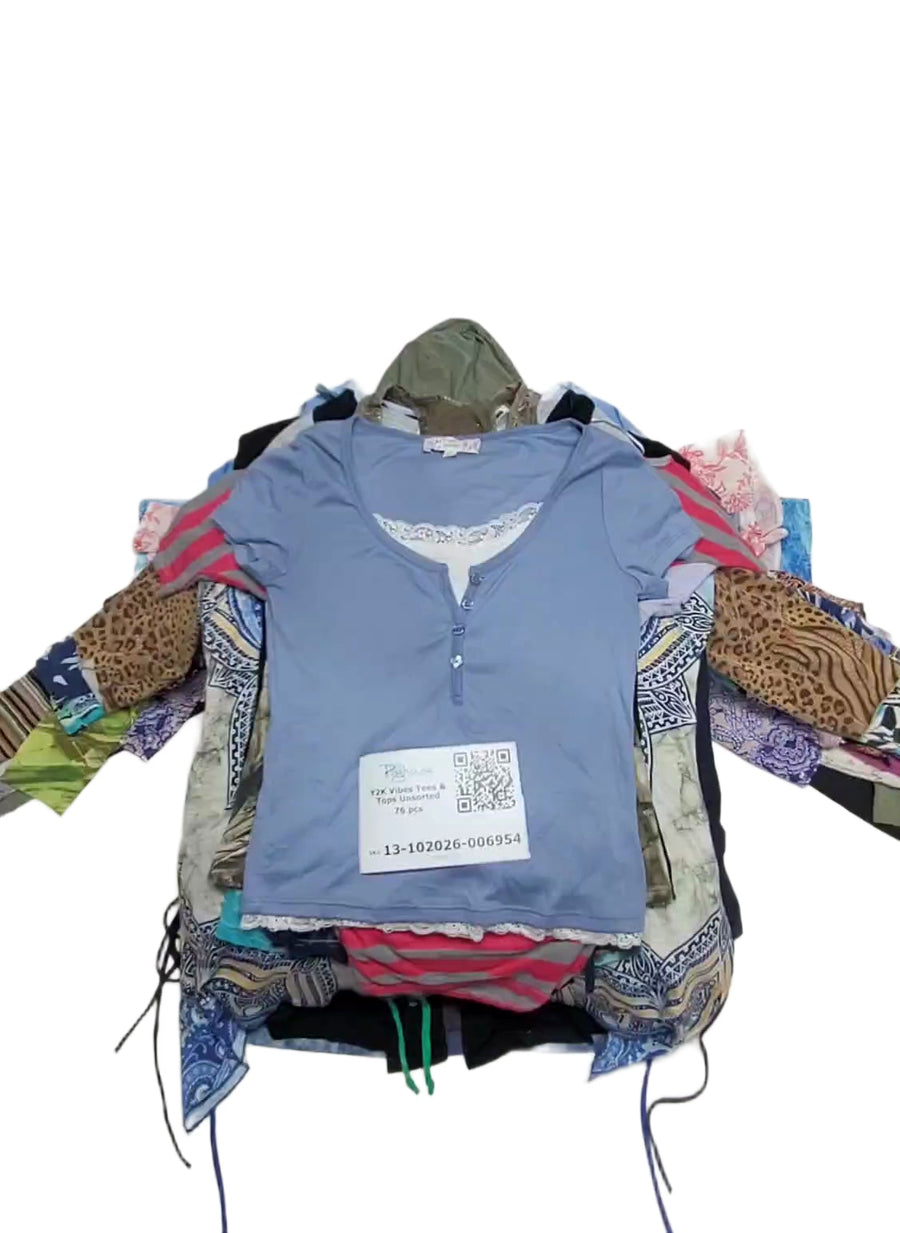 Y2K Vibes Tees & Tops Unsorted 76 pcs