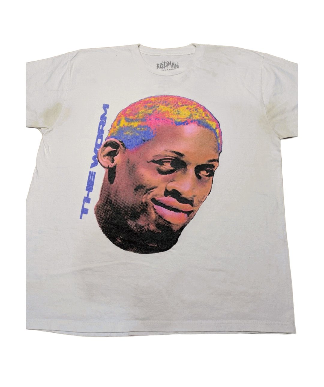 Dirty White Dennis Rodman The Worm T-Shirt 1 pc