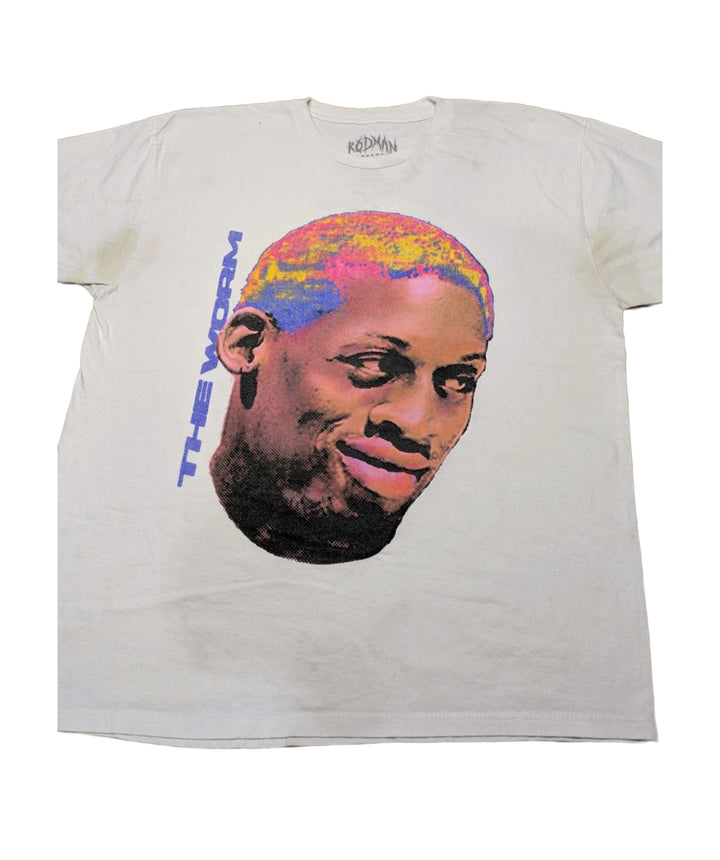 Dirty White Dennis Rodman The Worm T-Shirt 1 pc