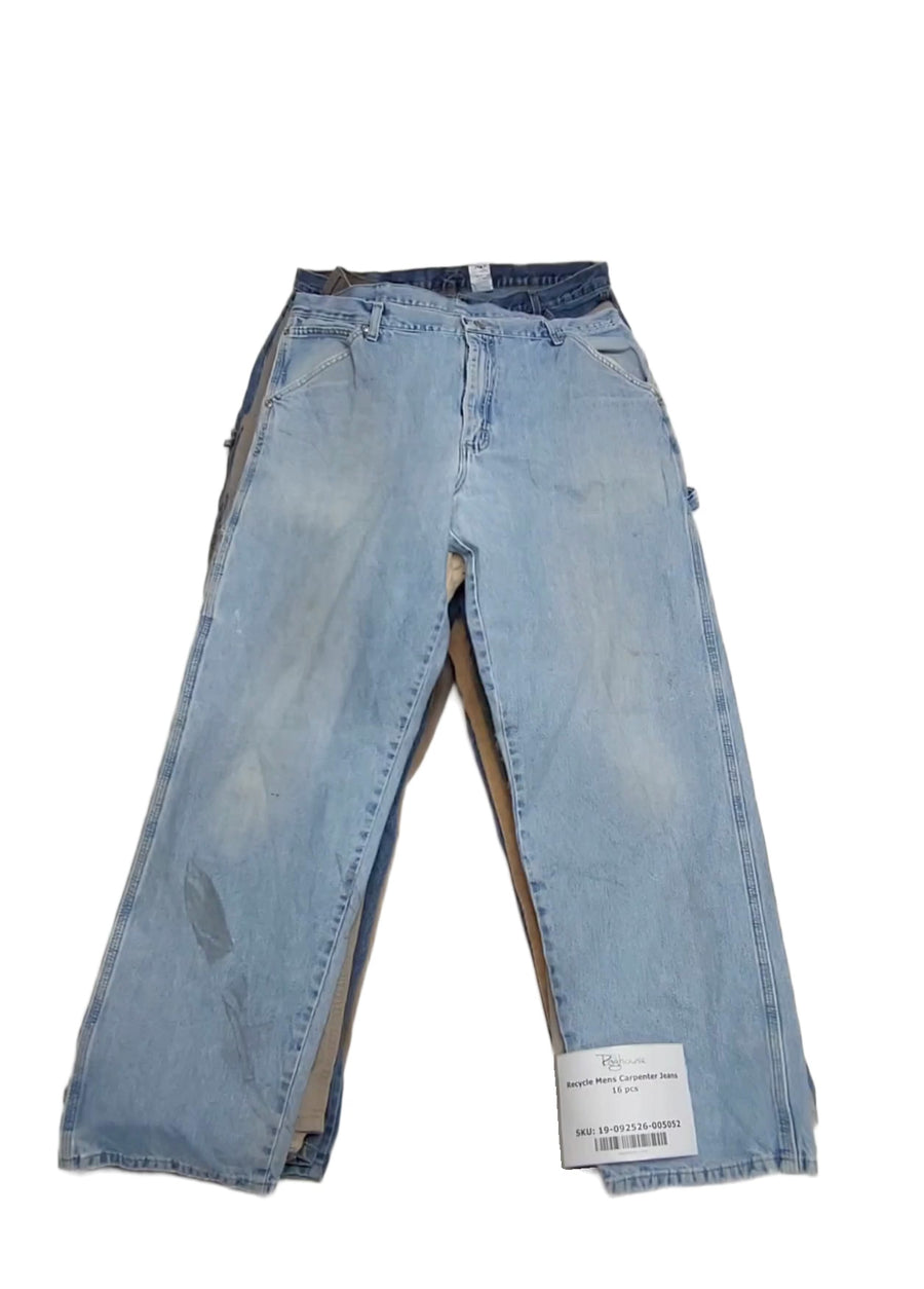 Recycle Mens Carpenter Jeans 16 pcs