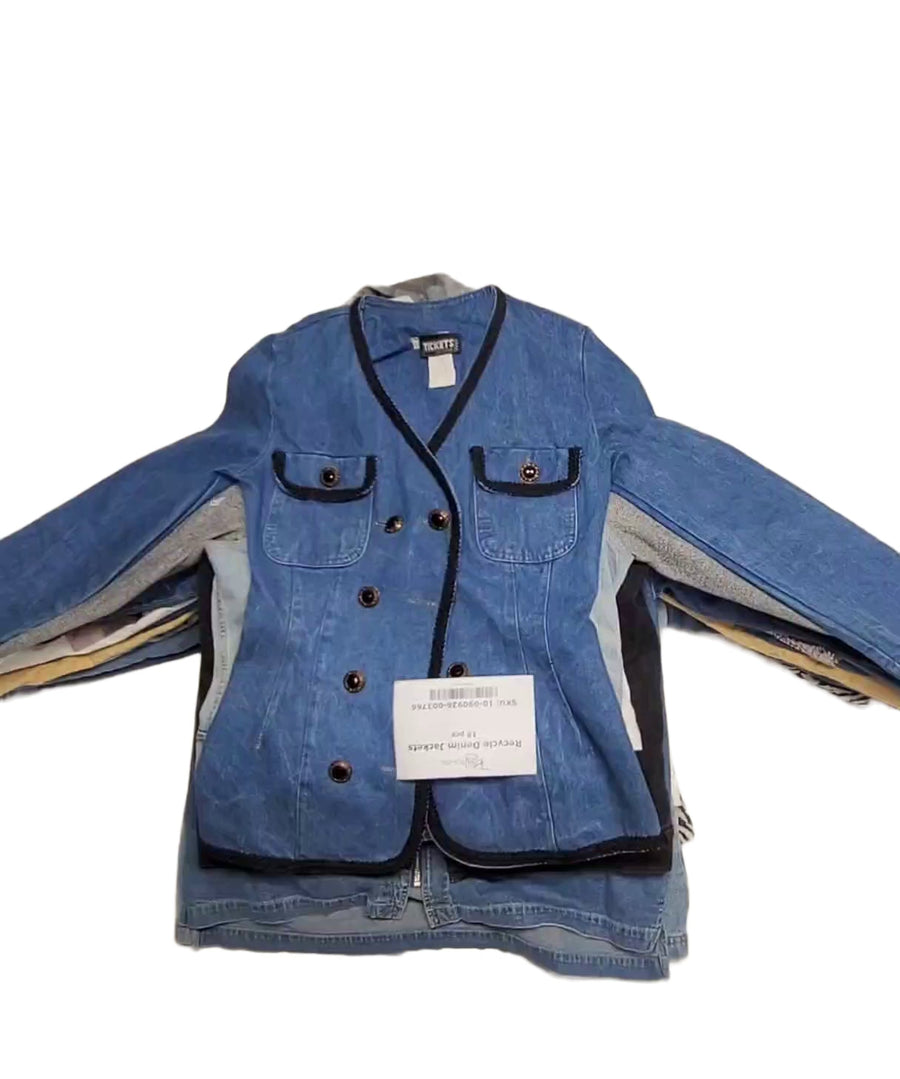 Recycle Denim Jackets 18 pcs