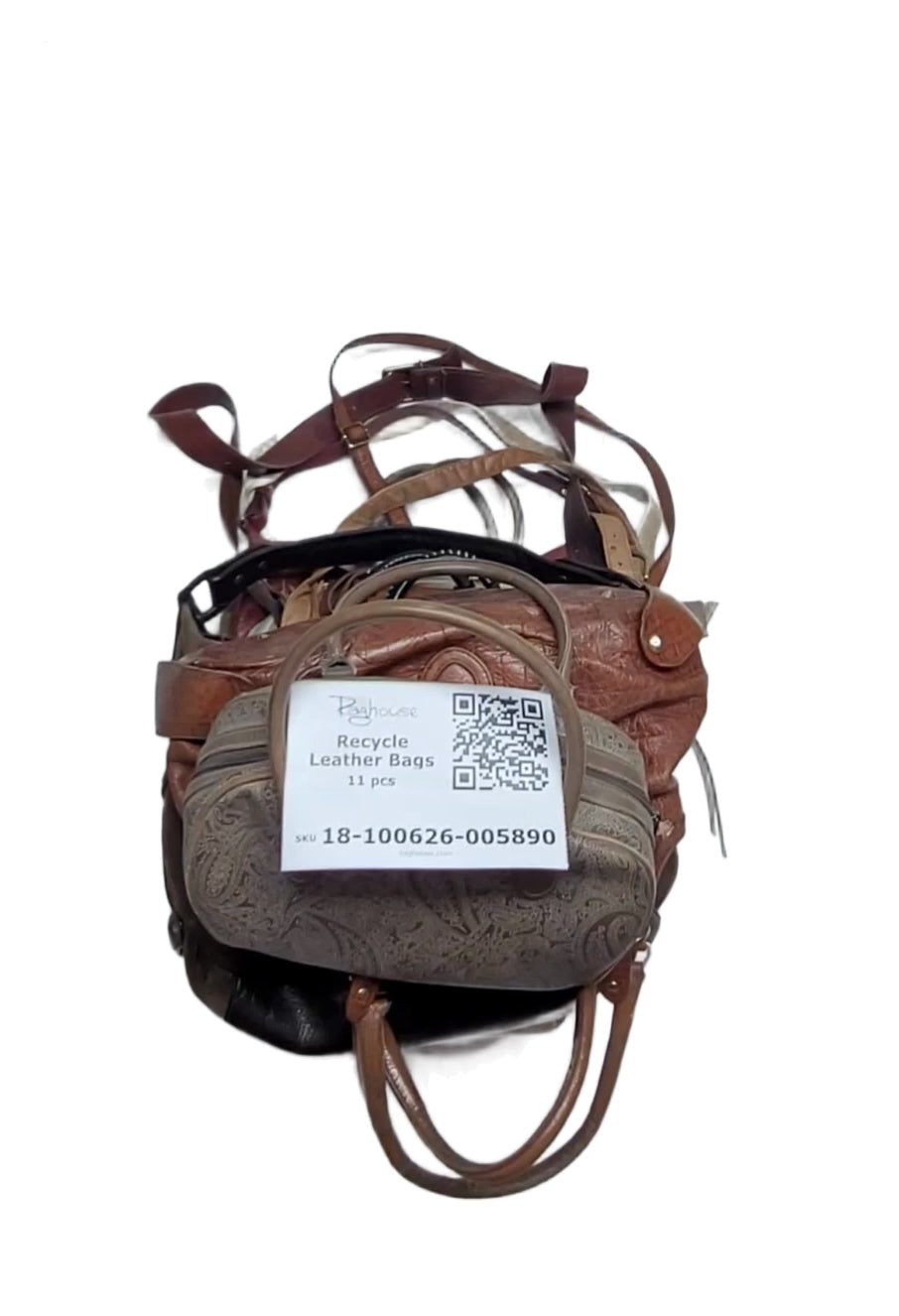 Recycle Leather Bags 11 pcs