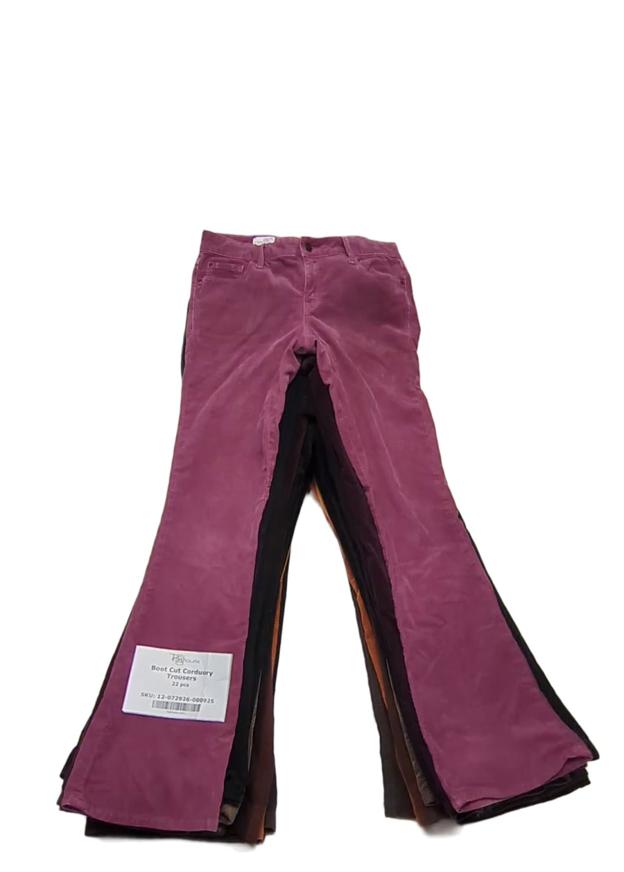 Boot Cut Corduory Trousers 22 pcs