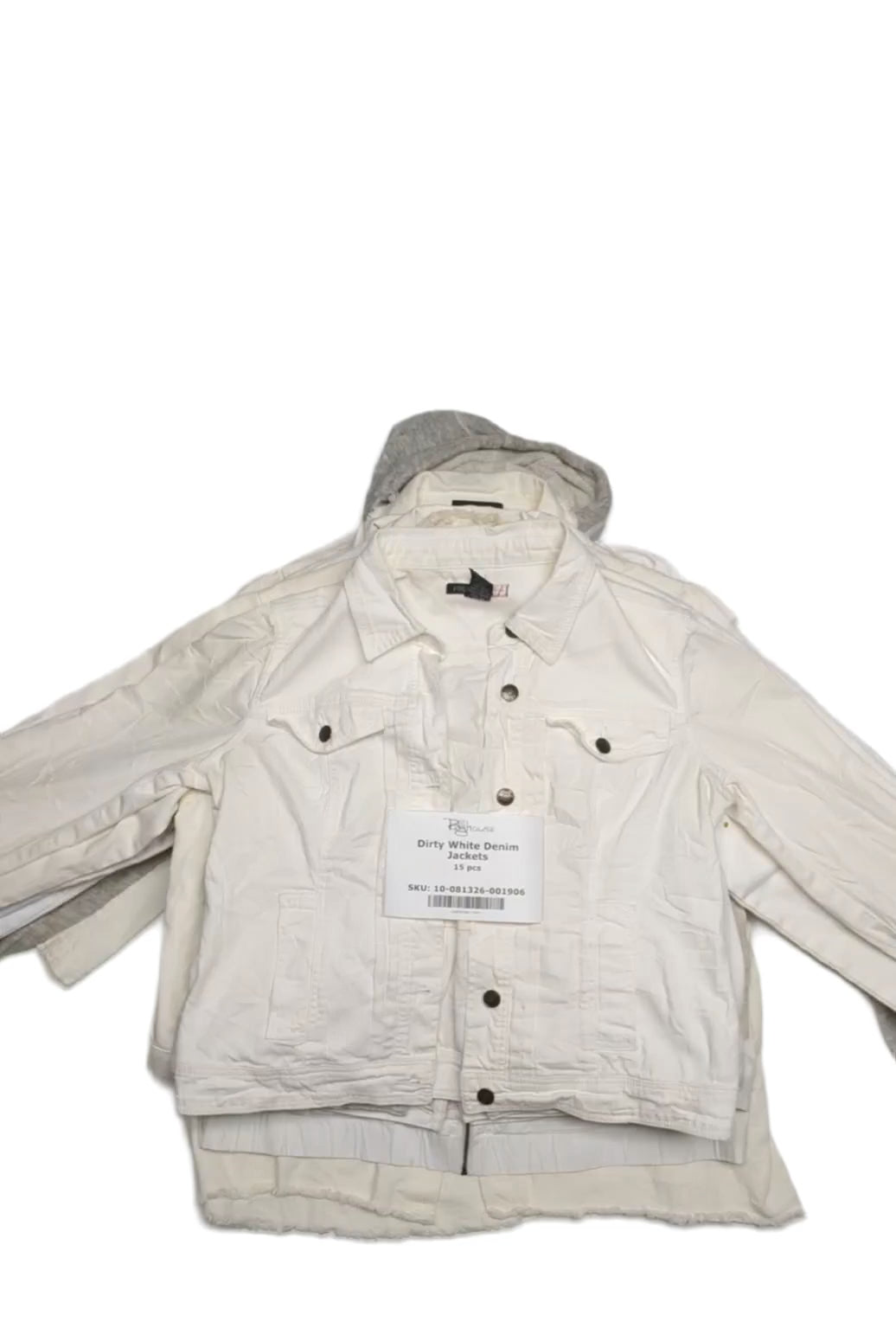 Dirty White Denim Jackets 15 pcs