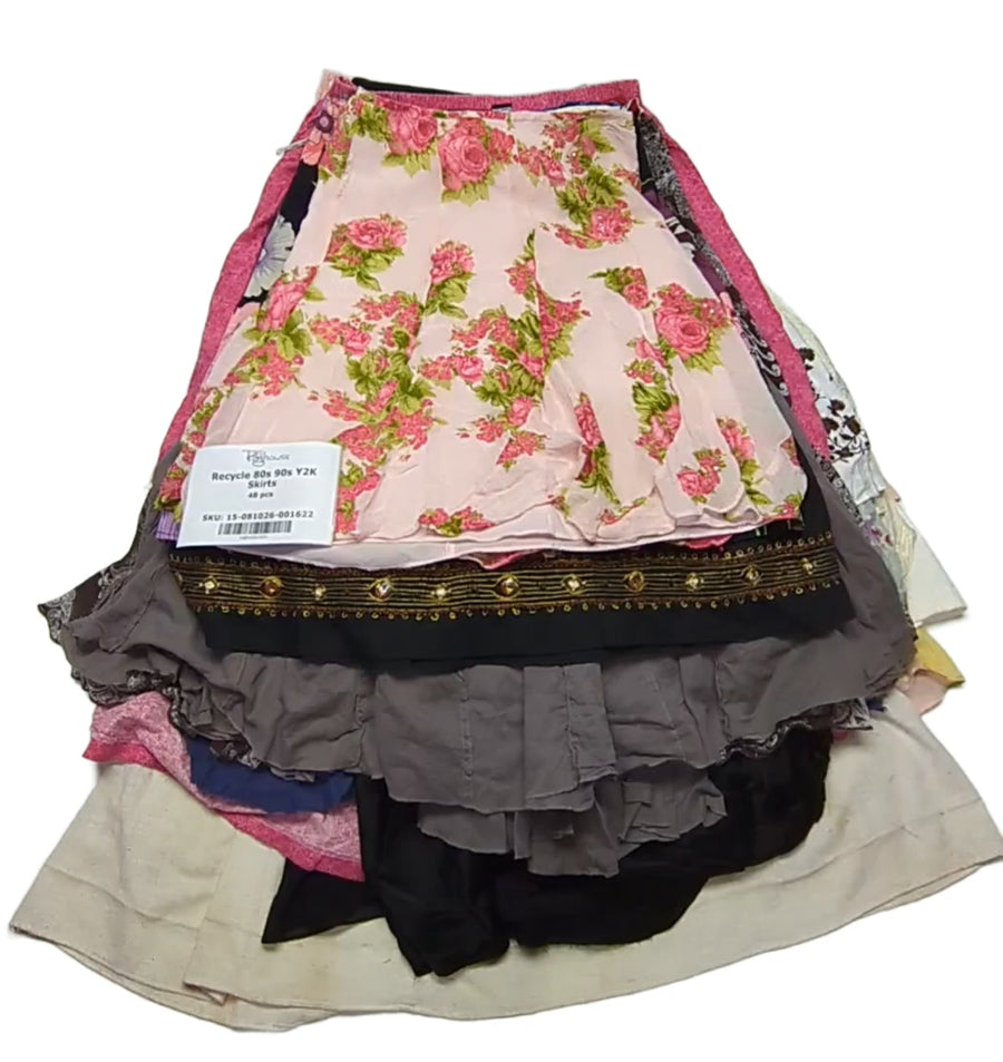 Recycle 80s 90s Y2K Skirts 48 pcs