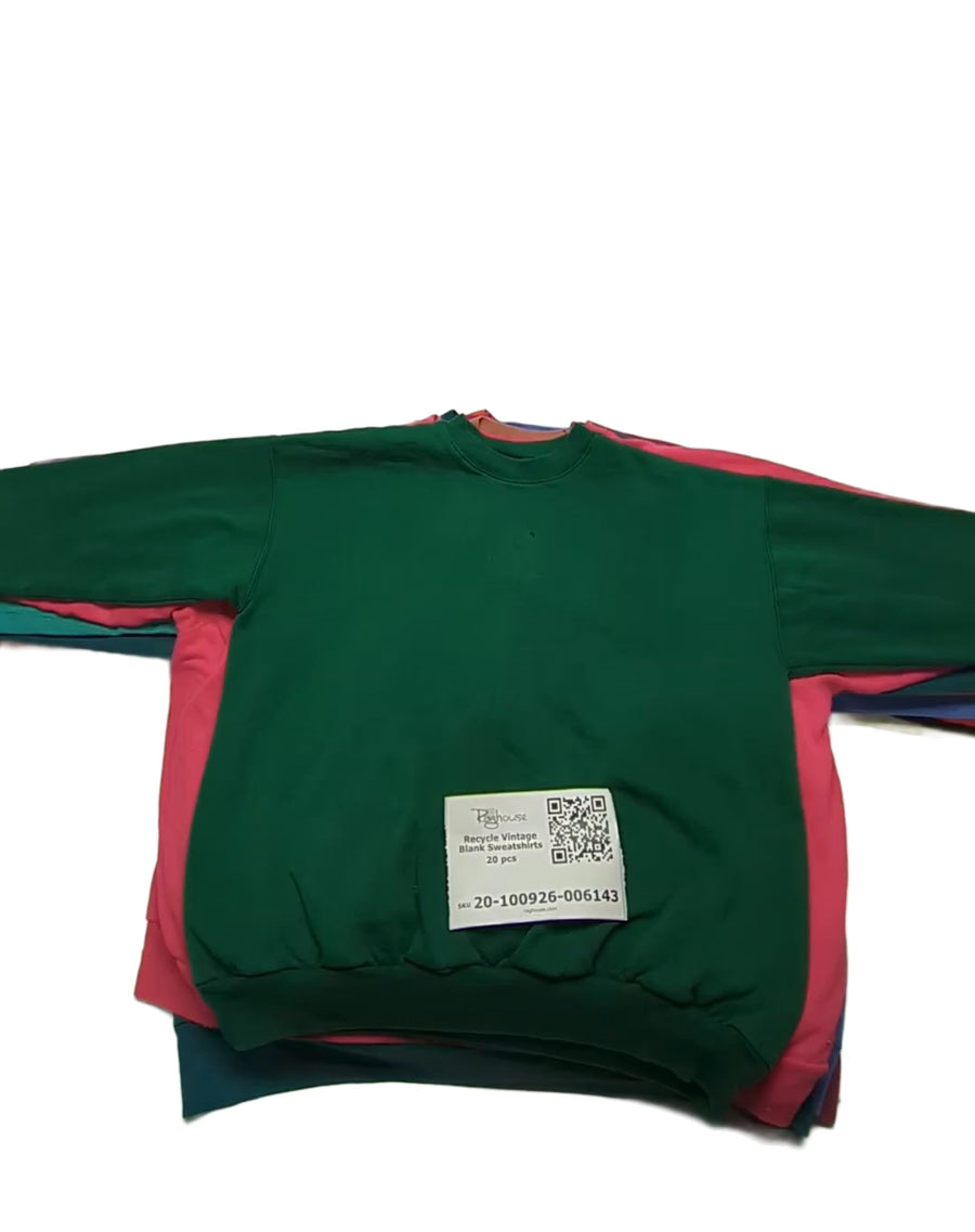 Recycle Vintage Blank Sweatshirts 20 pcs