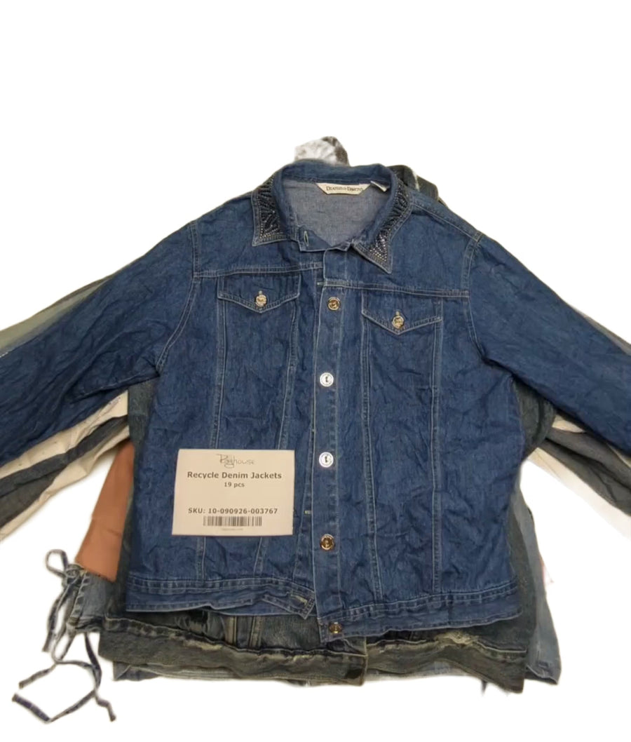 Recycle Denim Jackets 19 pcs
