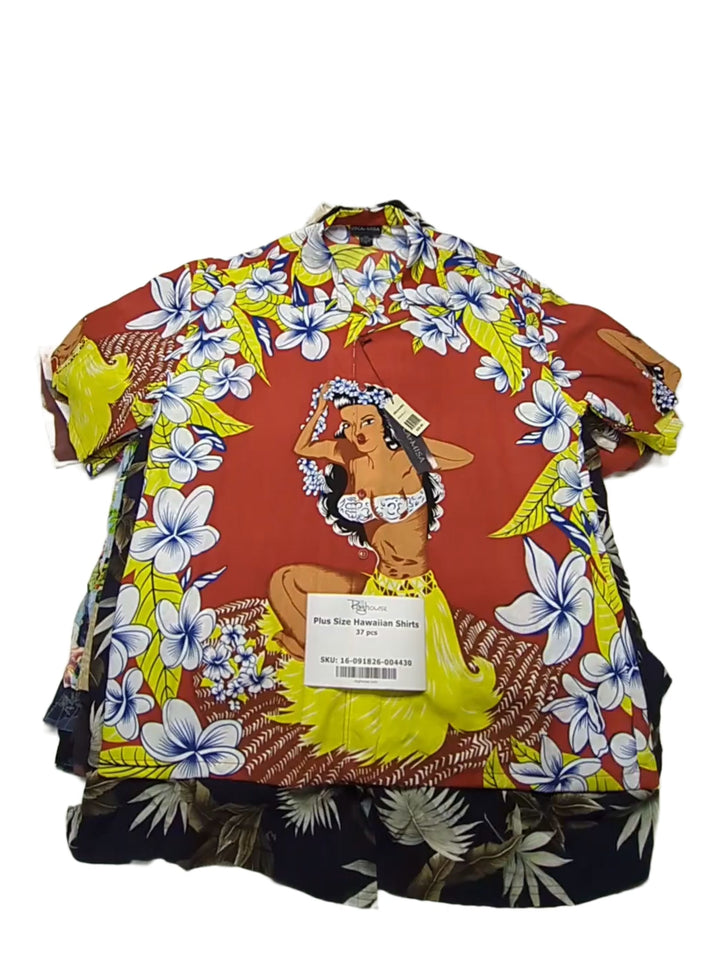 Plus Size Hawaiian Shirts 37 pcs