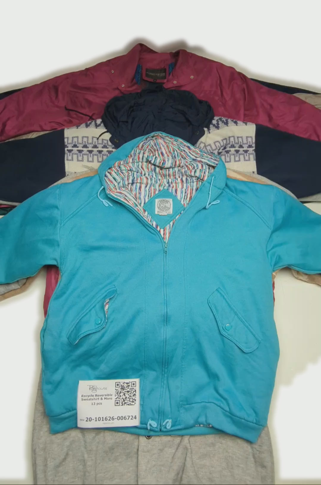 Recycle Reversible Sweatshirt & More 13 pcs
