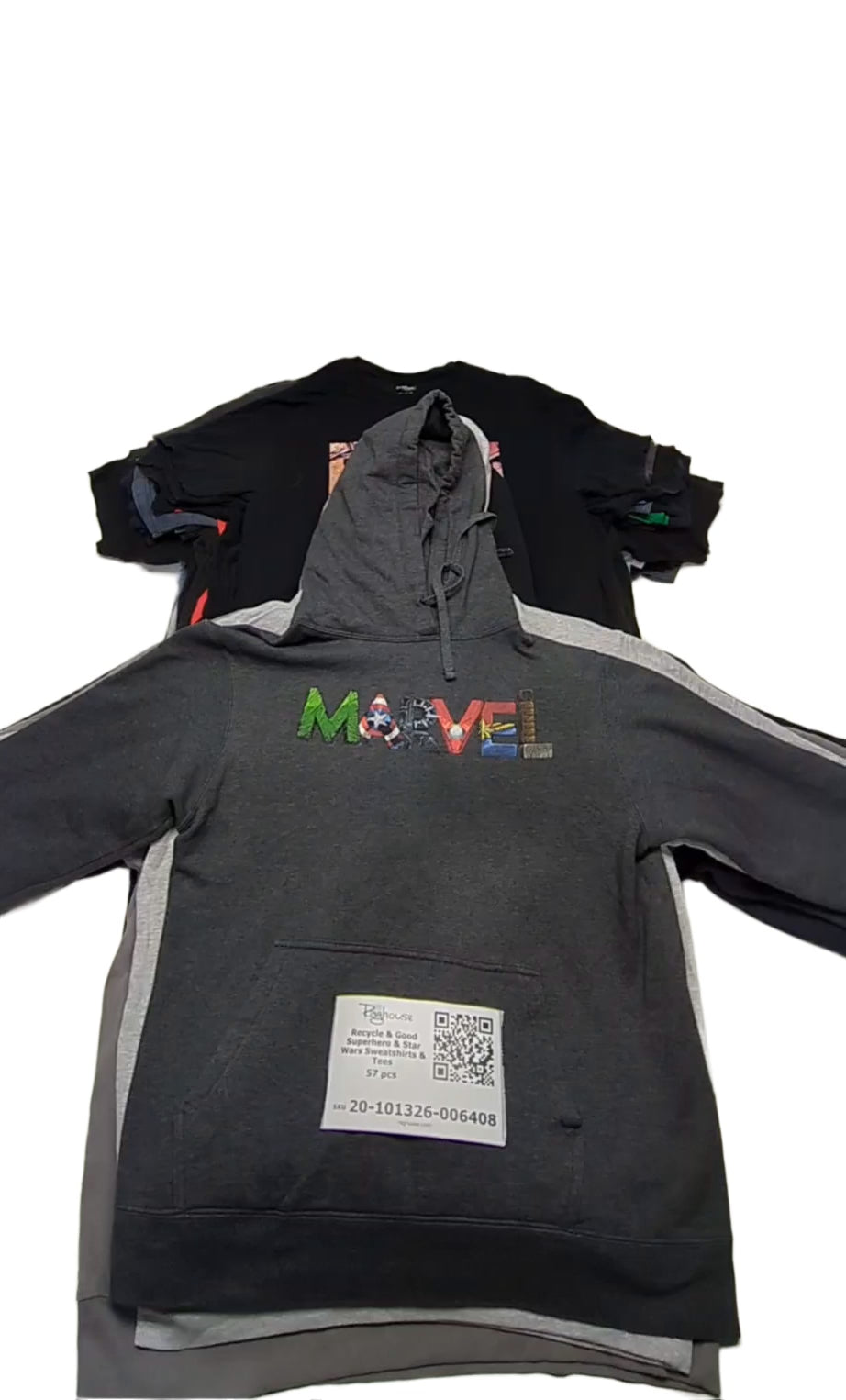 Recycle & Good Superhero & Star Wars Sweatshirts & Tees 57 pcs