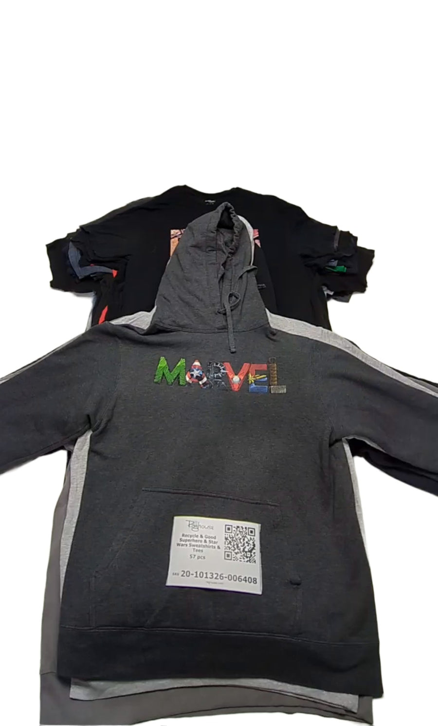 Recycle & Good Superhero & Star Wars Sweatshirts & Tees 57 pcs