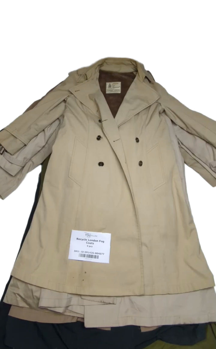 Recycle London Fog Rain Coats 9 pcs