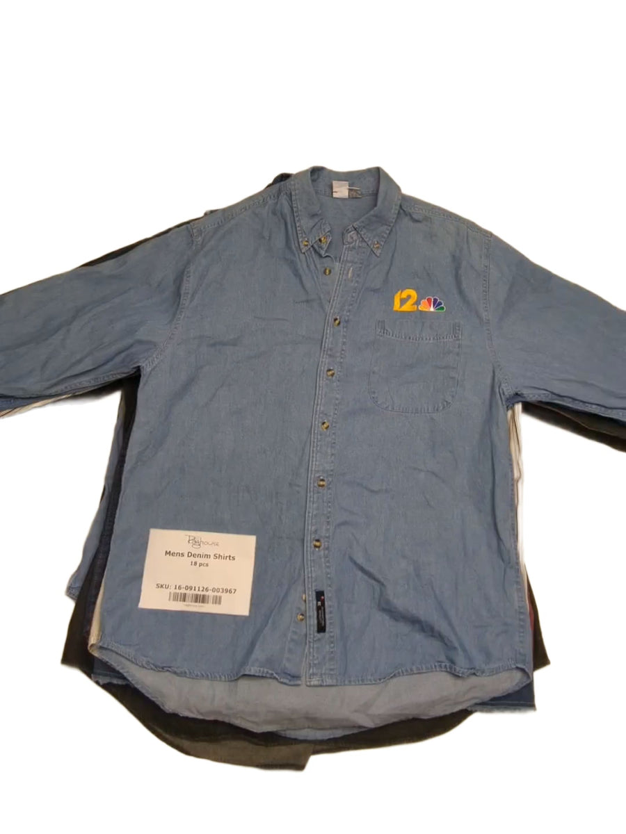 Mens Denim Shirts 18 pcs