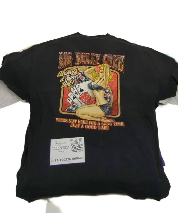 Recycle Vintage & Graphic T-Shirts 51 pcs