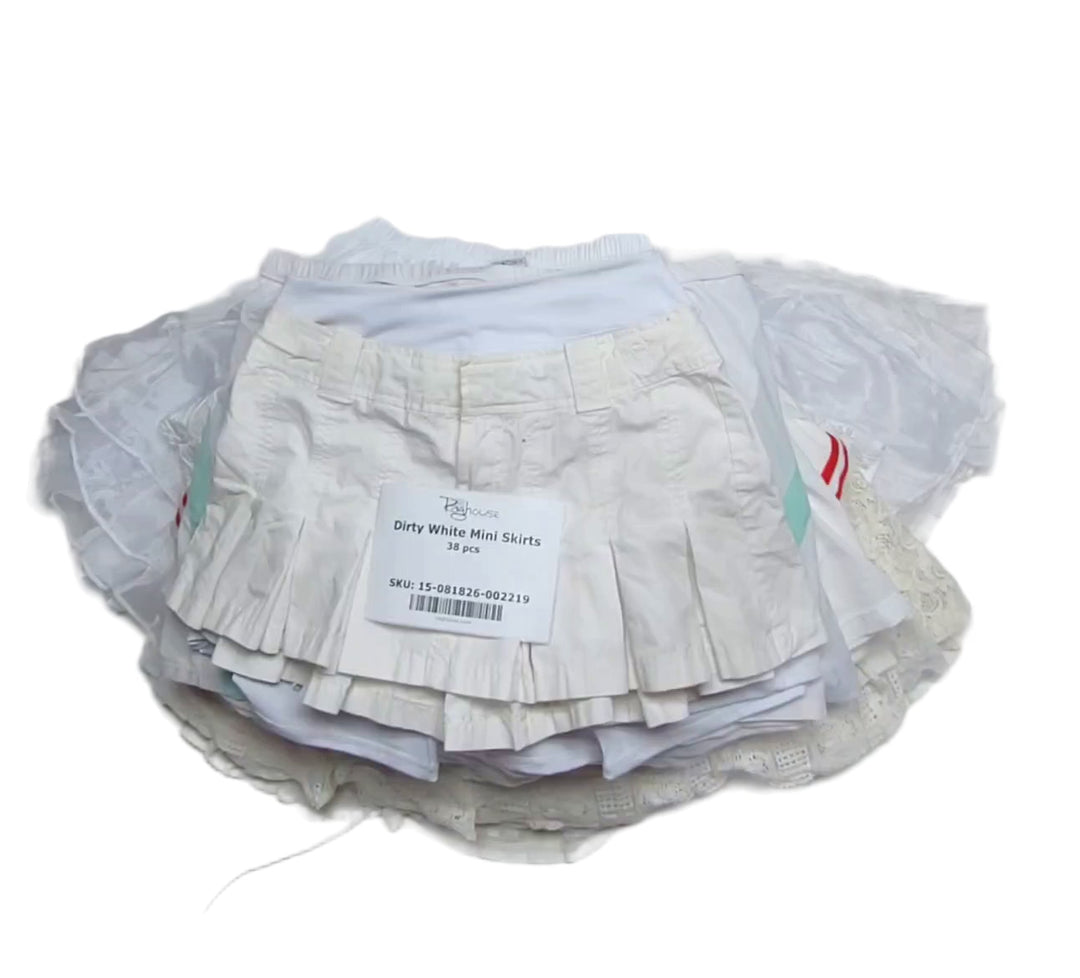 Dirty White Mini Skirts 38 pcs