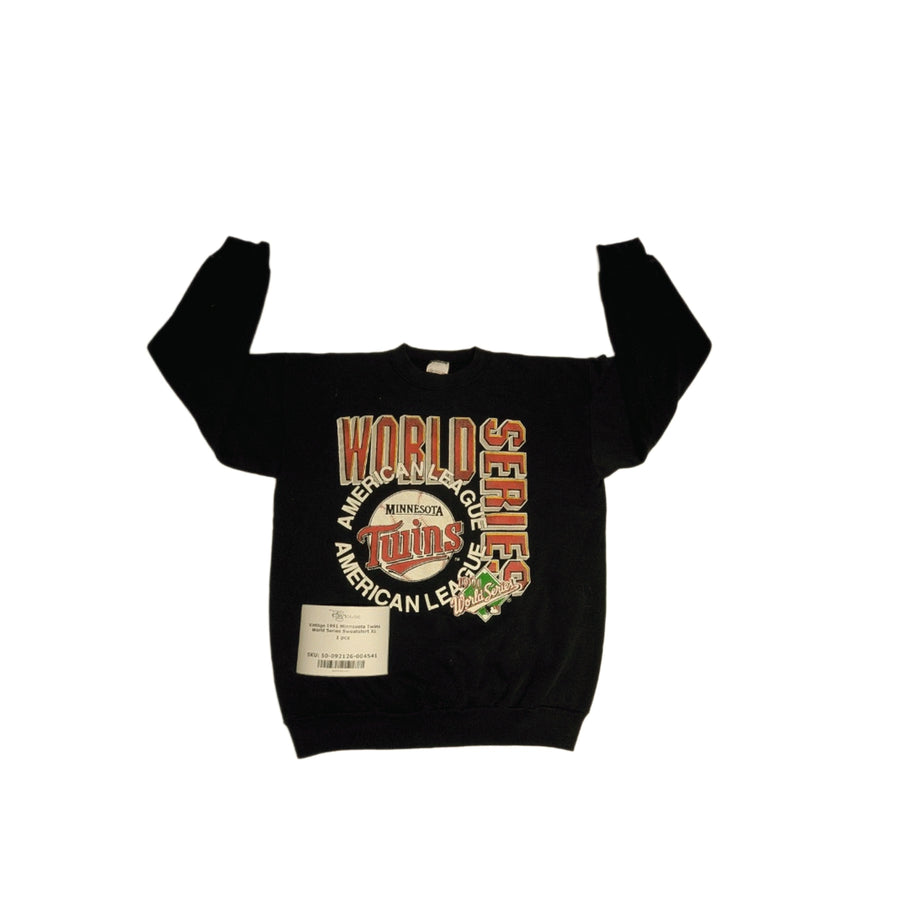 Vintage 1991 Minnesota Twins World Series Sweatshirt XL 1 pc