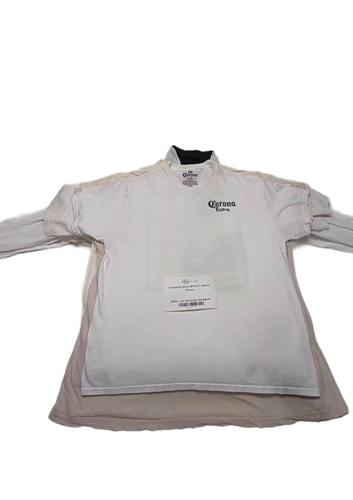 Christina Dirty White T-Shirts 30 pcs