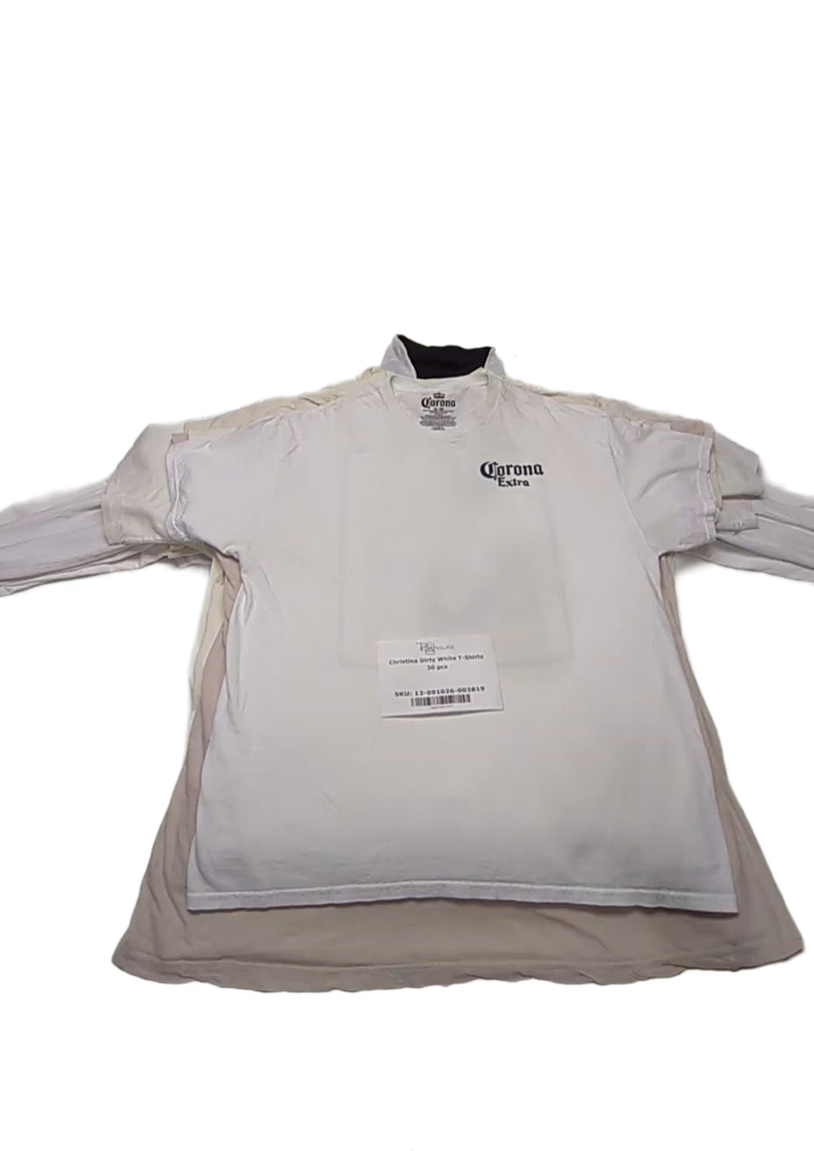Christina Dirty White T-Shirts 30 pcs