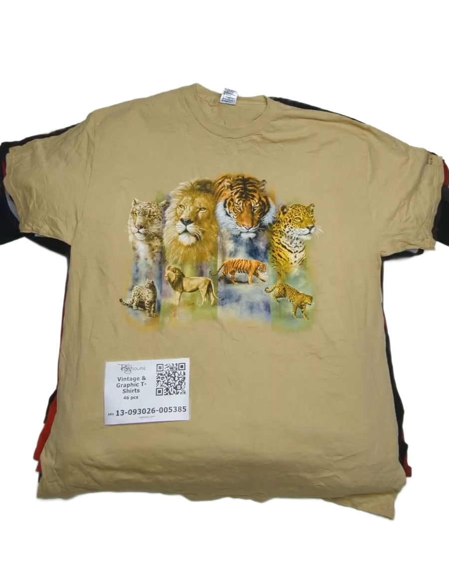 Vintage & Graphic T-Shirts 46 pcs