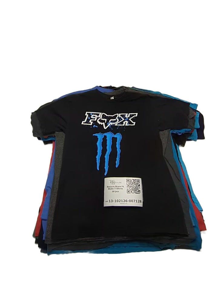 Recycle Brand & Skate T-Shirts 58 pcs