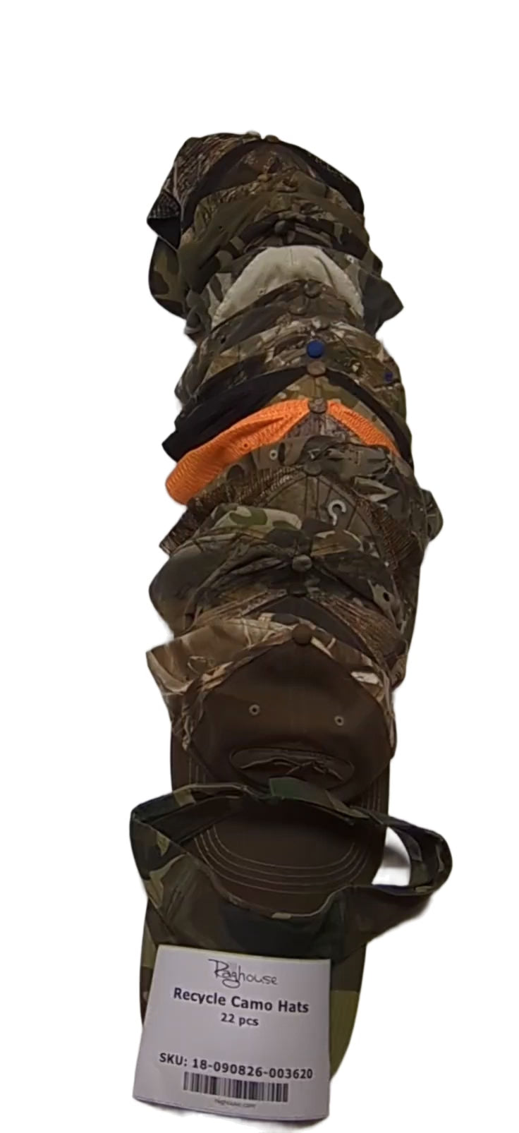 Recycle Camo Hats 22 pcs