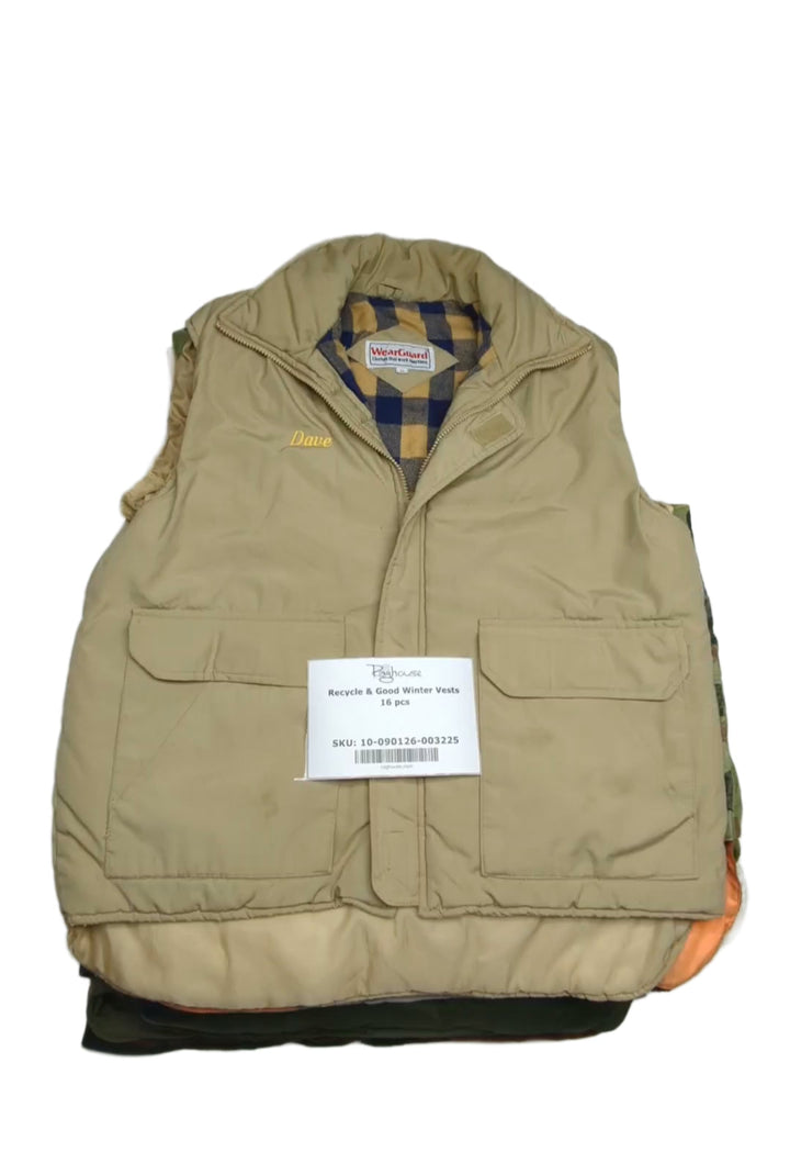 Recycle & Good Winter Vests 16 pcs