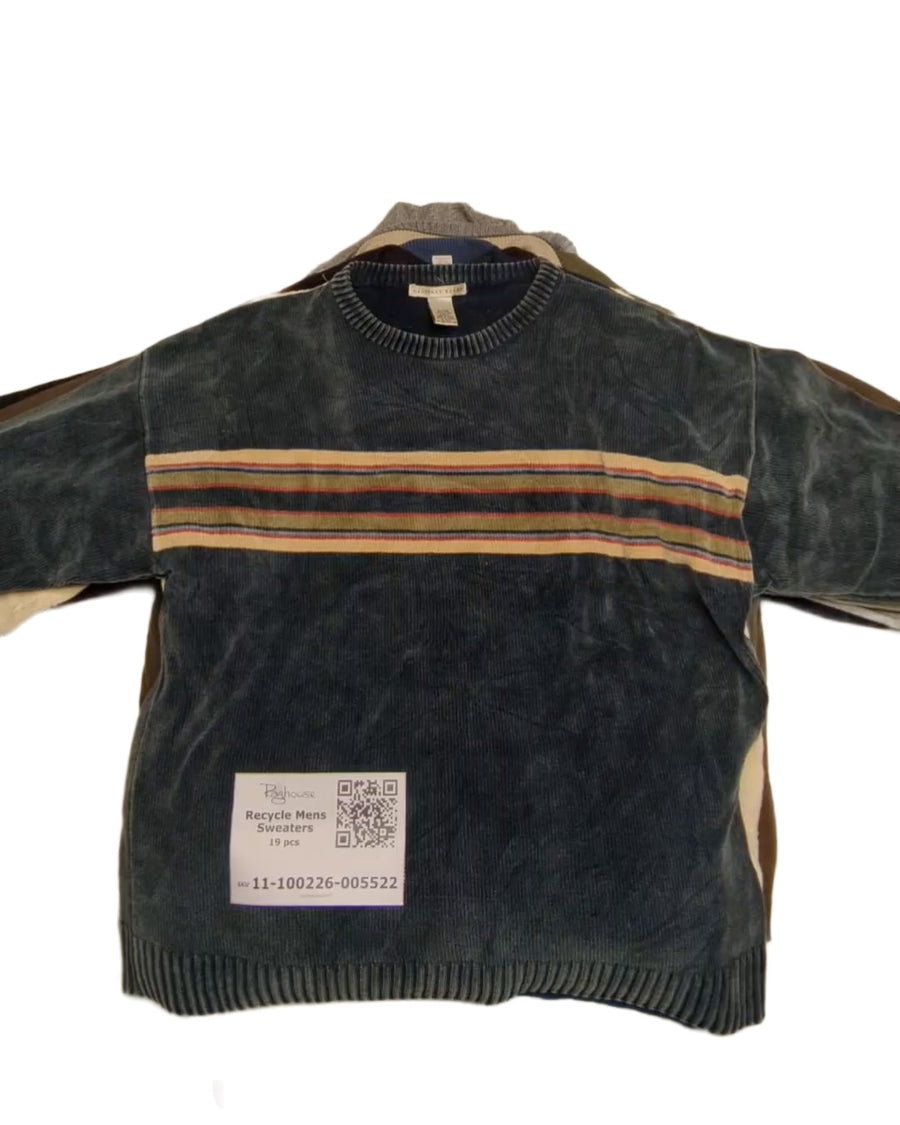Recycle Mens Sweaters 19 pcs