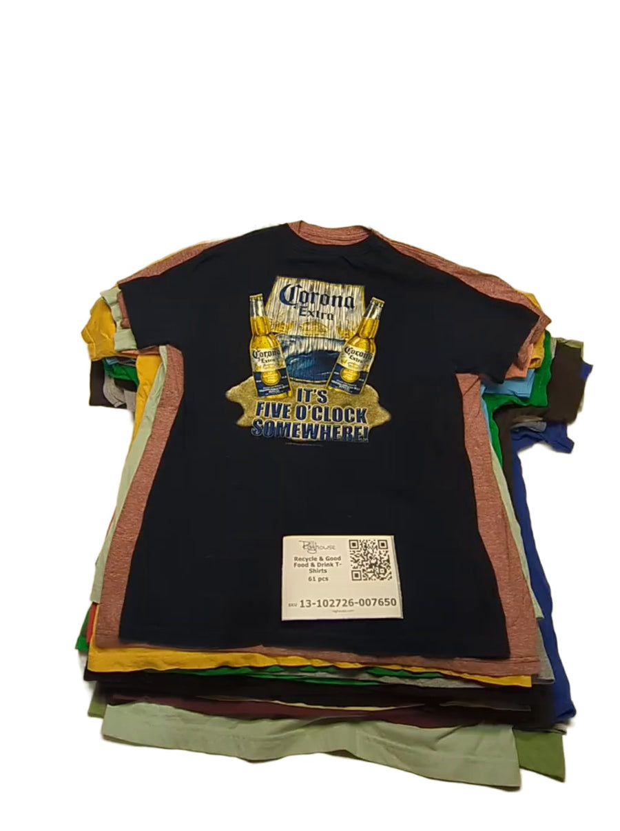 Recycle & Good Food & Drink T-Shirts 61 pcs