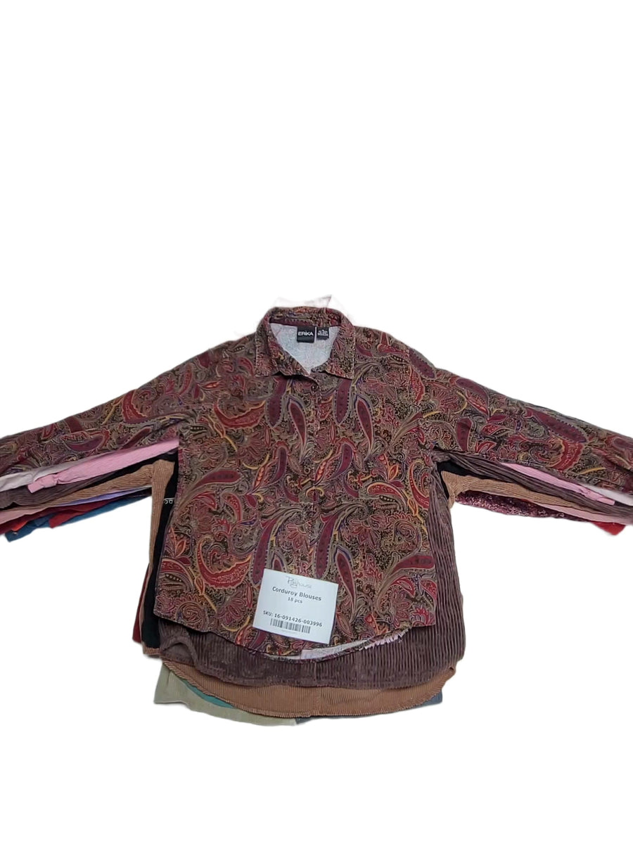 Corduroy Blouses 18 pcs