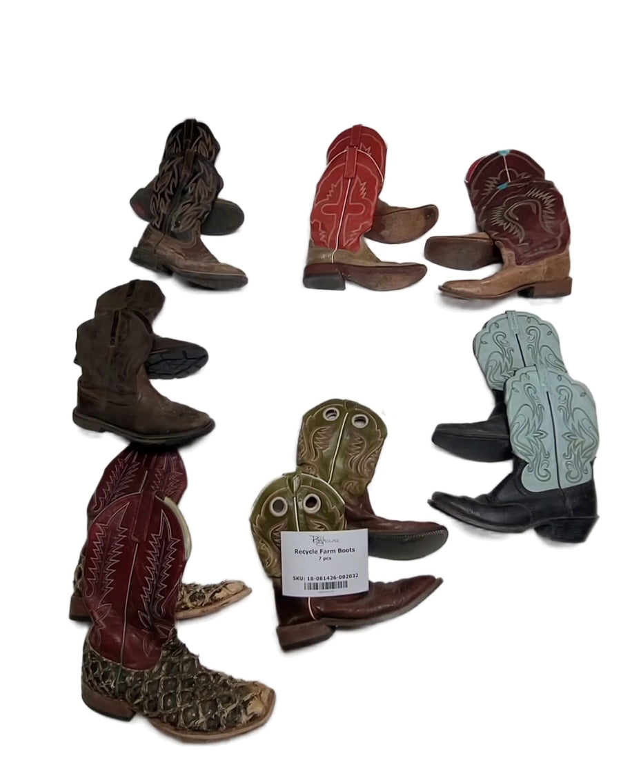 Recycle Farm Boots 7 pcs