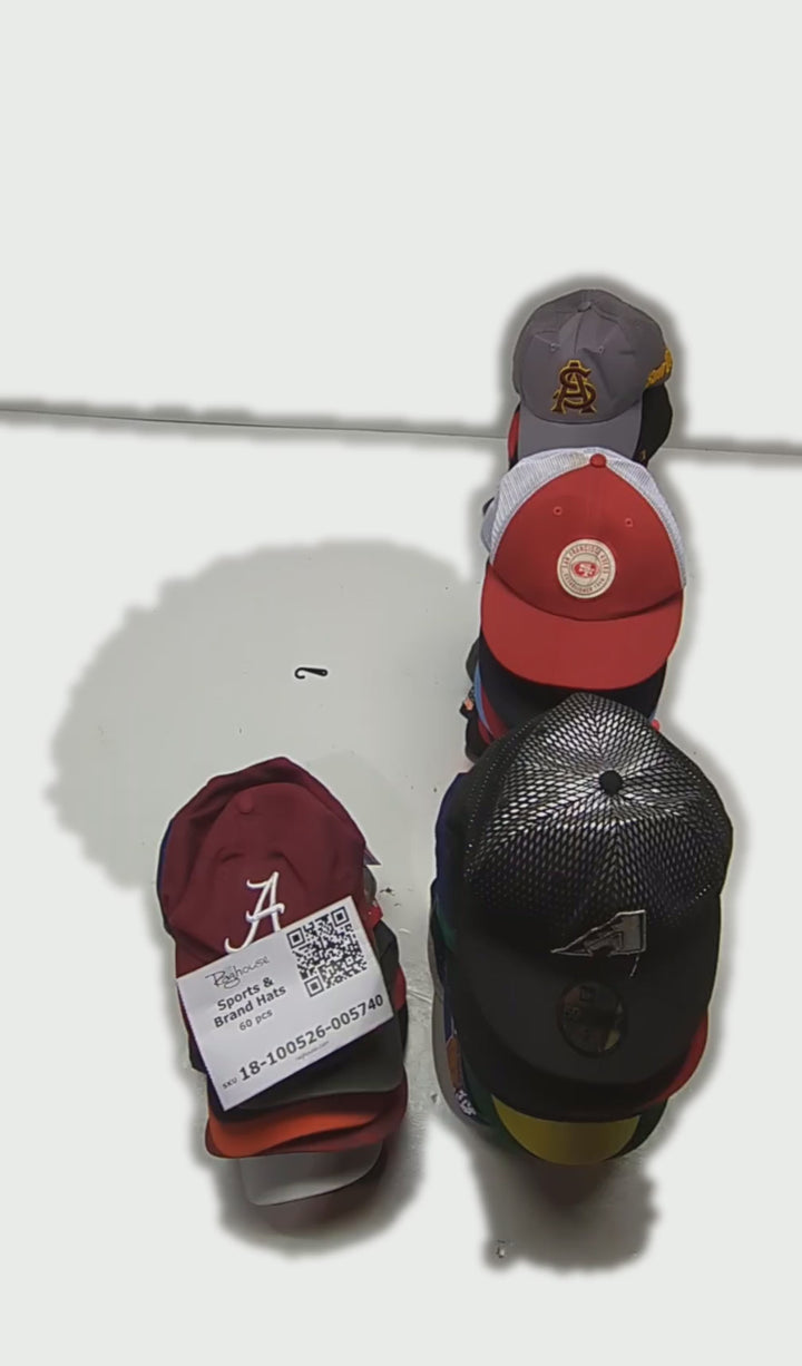 Sports & Brand Hats 60 pcs