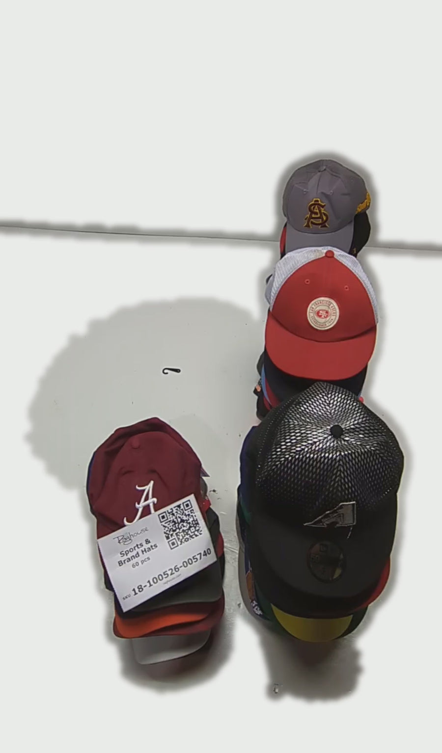 Sports & Brand Hats 60 pcs