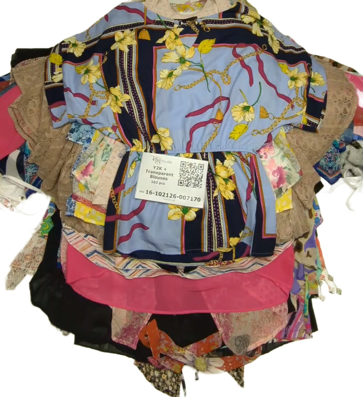 Y2K + Transparent Blouses 103 pcs