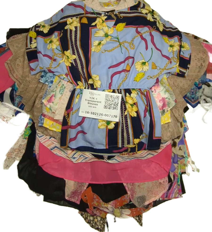 Y2K + Transparent Blouses 103 pcs