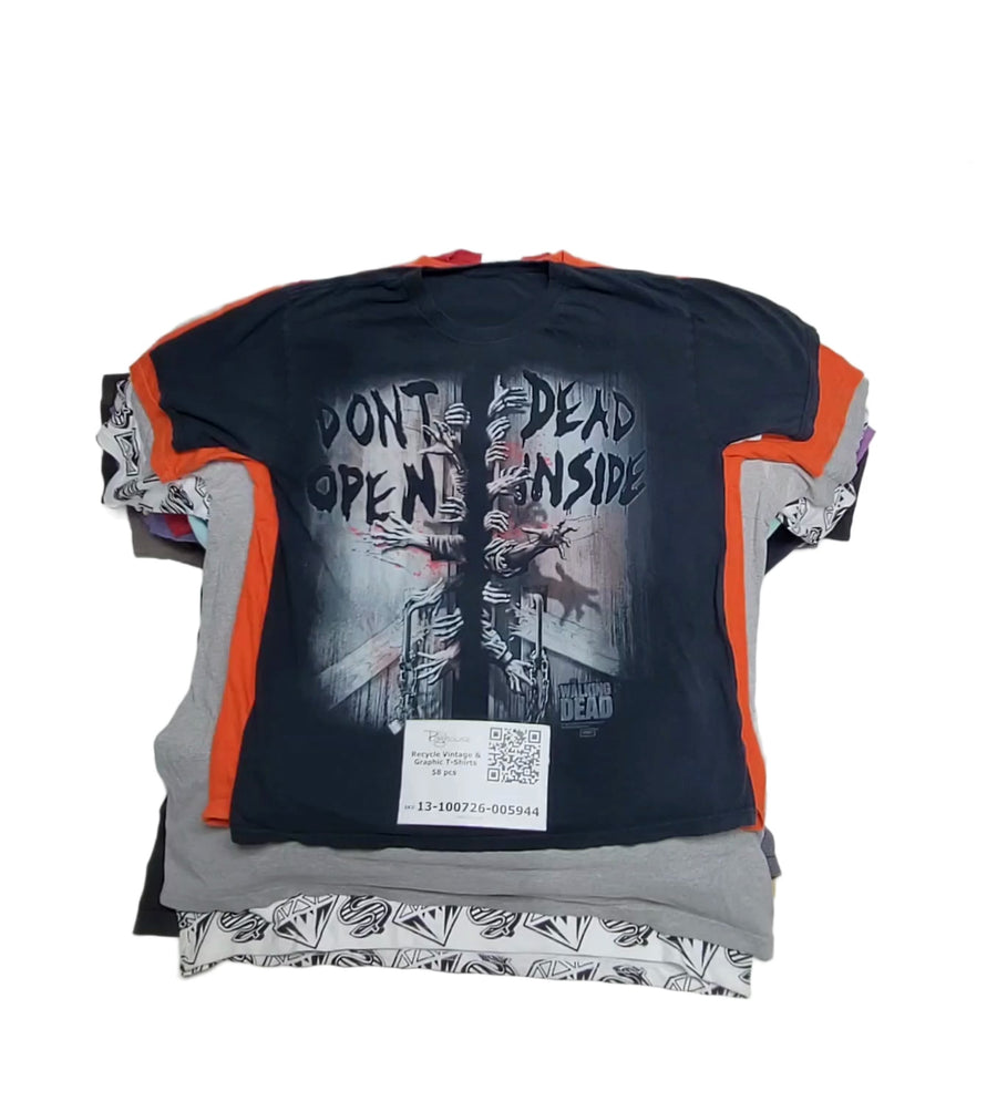 Recycle Vintage & Graphic T-Shirts 58 pcs