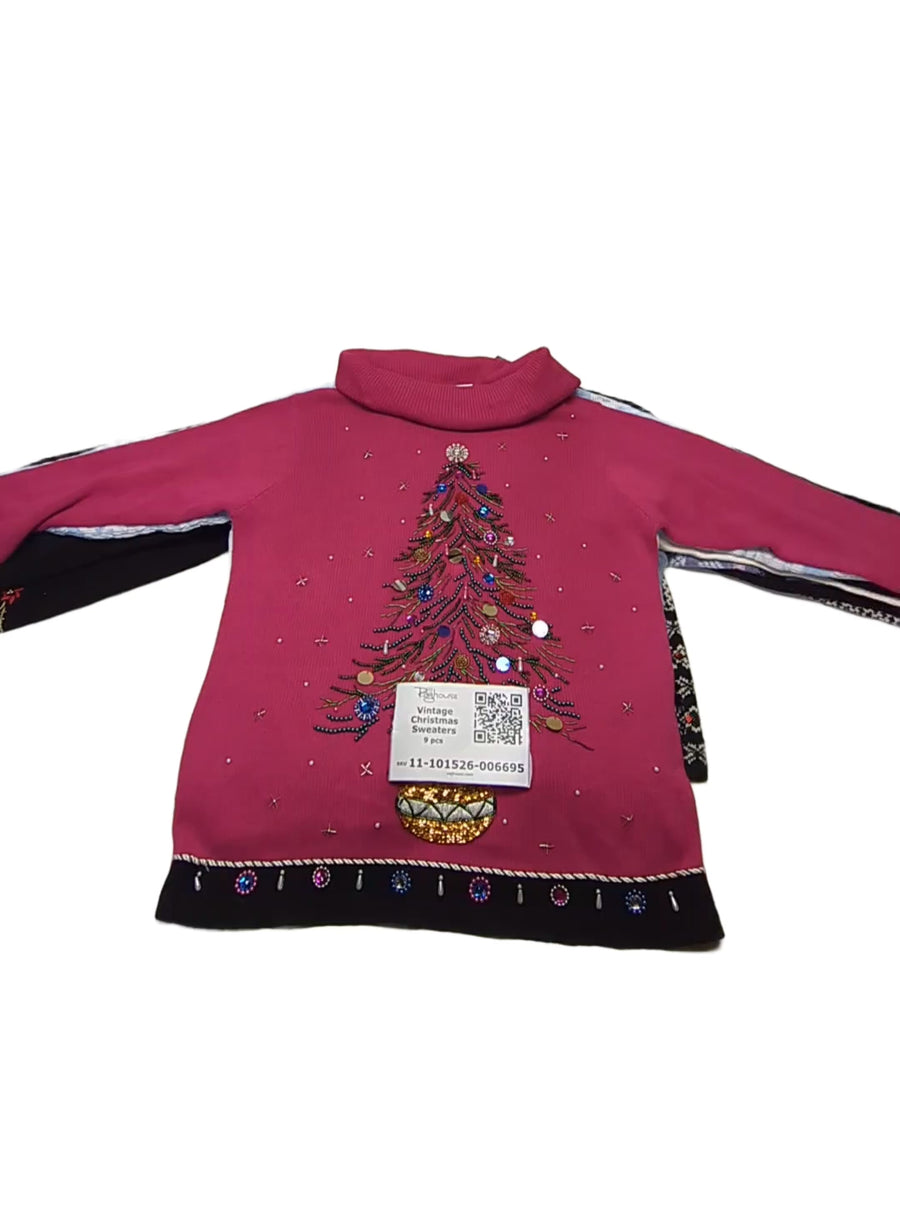 Vintage Christmas Sweaters 9 pcs